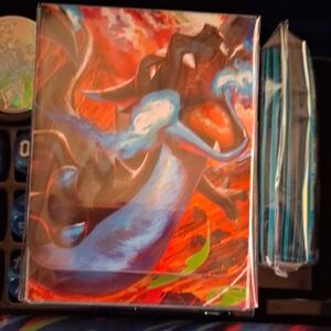Vibrant Dragon Art Print Charizard Deck Box Pokemon